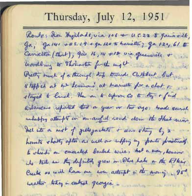 skinner notebook 7/12/51